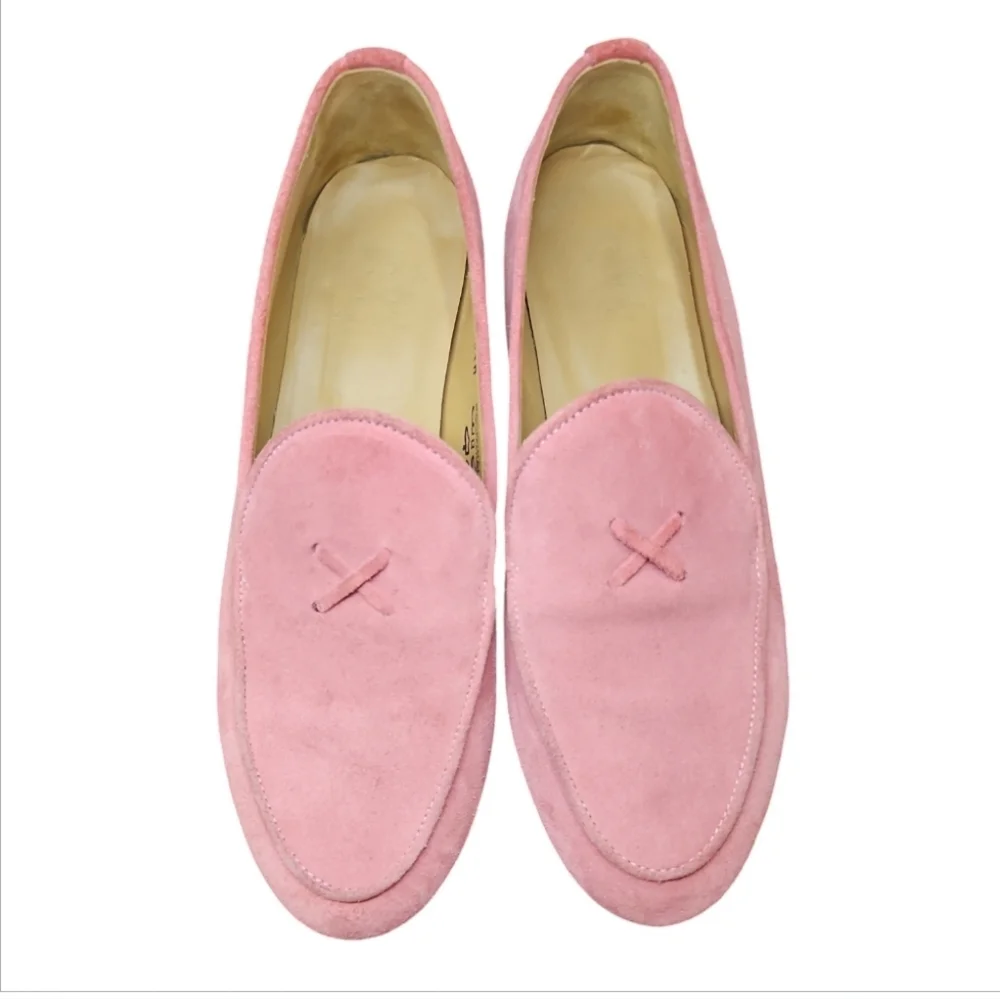 DEL TORO | Pink Suede Milano Loafers 39.5 / US 9.5